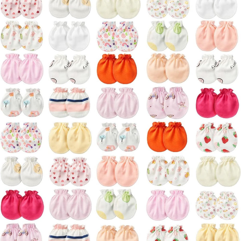 Colorful Baby Mittens Set